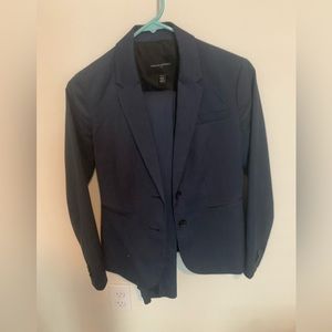 Dark blue pants suit (pants and suit jacket) size 00P